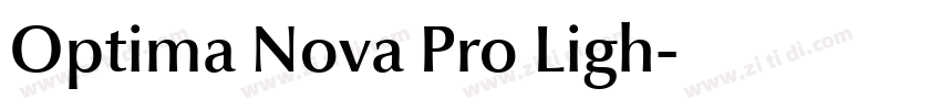 Optima Nova Pro Ligh字体转换